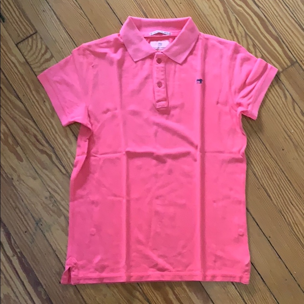 Scotch shrunk boys size 12 fuschia polo